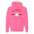 thumbnail image 1 of Wild Bobby City of Los Angeles LAR Basketball Fantasy Fan Sports Unisex Hoodie Sweatshirt, Neon Pink, XX-Large, 1 of 5