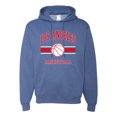 thumbnail image 1 of Wild Bobby City of Los Angeles LAR Basketball Fantasy Fan Sports Unisex Hoodie Sweatshirt, Vintage Heather Blue, X-Large, 1 of 5