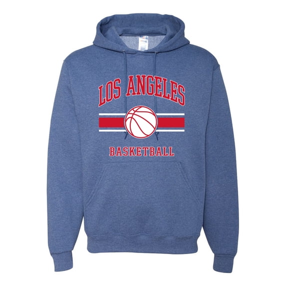 Wild Bobby City of Los Angeles LAR Basketball Fantasy Fan Sports Unisex Hoodie Sweatshirt, Vintage Heather Blue, X-Large