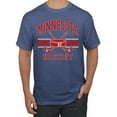 thumbnail image 1 of Wild Bobby City of Minnesota Hockey Fantasy Fan Sports Men's T-Shirt, Vintage Heather Blue, 4X-Large, 1 of 5