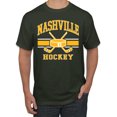 thumbnail image 1 of Wild Bobby City of Nashville Hockey Fantasy Fan Sports Men's T-Shirt, Forest Green, Large, 1 of 5