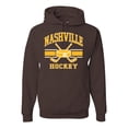 thumbnail image 1 of Wild Bobby City of Nashville Hockey Fantasy Fan Sports Unisex Hoodie Sweatshirt, Brown, Medium, 1 of 5