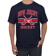 thumbnail image 1 of Wild Bobby City of New Jersey Hockey Fantasy Fan Sports Men's T-Shirt, Navy, XX-Large, 1 of 5