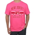thumbnail image 1 of Wild Bobby City of New Jersey Hockey Fantasy Fan Sports Men's T-Shirt, Neon Pink, XX-Large, 1 of 5