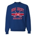 thumbnail image 1 of Wild Bobby City of New Jersey Hockey Fantasy Fan Sports Unisex Crewneck Sweatshirt, Royal, Large, 1 of 5