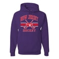 thumbnail image 1 of Wild Bobby City of New Jersey Hockey Fantasy Fan Sports Unisex Hoodie Sweatshirt, Purple, Medium, 1 of 5