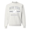 thumbnail image 1 of Wild Bobby City of New York NY Baseball Fantasy Fan Sports Unisex Crewneck Sweatshirt, White, 3X-Large, 1 of 6