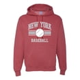 thumbnail image 1 of Wild Bobby City of New York NY Baseball Fantasy Fan Sports Unisex Hoodie Sweatshirt, Vintage Heather Red, XX-Large, 1 of 6