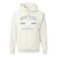 thumbnail image 1 of Wild Bobby City of New York NY Baseball Fantasy Fan Sports Unisex Hoodie Sweatshirt, White, Small, 1 of 6