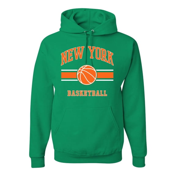 Wild Bobby City of New York NYG Basketball Fantasy Fan Sports Unisex Hoodie Sweatshirt, Kelly, 3X-Large