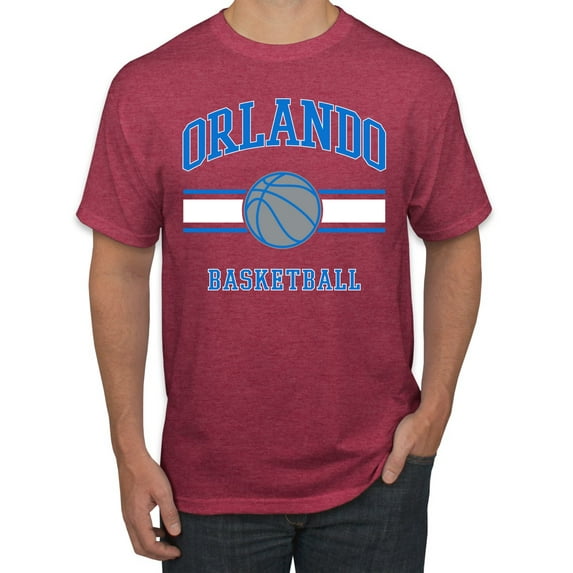 Wild Bobby City of Orlando Basketball Fantasy Fan Sports Men's T-Shirt, Vintage Heather Red, XX-Large
