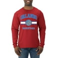 thumbnail image 1 of Wild Bobby City of Orlando Basketball Fantasy Fan Sports Mens Long Sleeve Shirt, Red, X-Large, 1 of 5