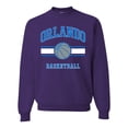thumbnail image 1 of Wild Bobby City of Orlando Basketball Fantasy Fan Sports Unisex Crewneck Sweatshirt, Purple, Small, 1 of 5