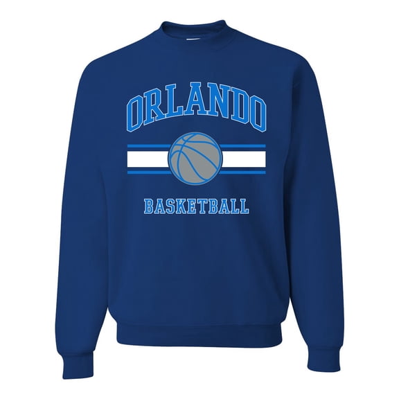 Wild Bobby City of Orlando Basketball Fantasy Fan Sports Unisex Crewneck Sweatshirt, Royal, Large