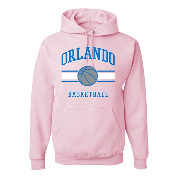 Wild Bobby City of Orlando Basketball Fantasy Fan Sports Unisex Hoodie Sweatshirt, Light Pink, Small