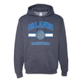 thumbnail image 1 of Wild Bobby City of Orlando Basketball Fantasy Fan Sports Unisex Hoodie Sweatshirt, Vintage Heather Navy, Medium, 1 of 5
