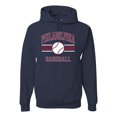 thumbnail image 1 of Wild Bobby City of Philadelphia Baseball Fantasy Fan Sports Unisex Hoodie Sweatshirt, Navy, Medium, 1 of 6