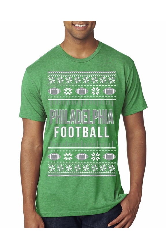 City of Philadelphia PHI American Football Fantasy Fan Sports Men Premium Tri Blend T-Shirt, Envy, Medium