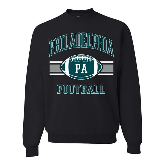 Wild Bobby City of Philadelphia PHI American Football Fantasy Fan Sports Unisex Crewneck Graphic Sweatshirt, Black, 5XL