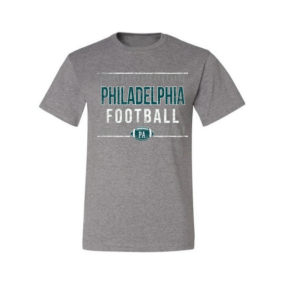 Wild Bobby City of Philadelphia PHI American Football Gridiron Sports Men Graphic Tee, Heather Grey, Small
