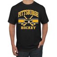 thumbnail image 1 of Wild Bobby City of Pittsburgh Hockey Fantasy Fan Sports Men's T-Shirt, Black, 4X-Large, 1 of 5