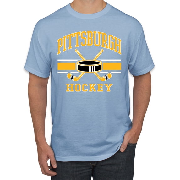 Wild Bobby City of Pittsburgh Hockey Fantasy Fan Sports Men's T-Shirt, Light Blue, XX-Large