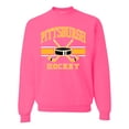 thumbnail image 1 of Wild Bobby City of Pittsburgh Hockey Fantasy Fan Sports Unisex Crewneck Sweatshirt, Neon Pink, Medium, 1 of 5