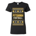 thumbnail image 1 of Wild Bobby City of Pittsburgh PIT American Football Fantasy Fan Sports Women Graphic T-Shirt, Black, Large, 1 of 6