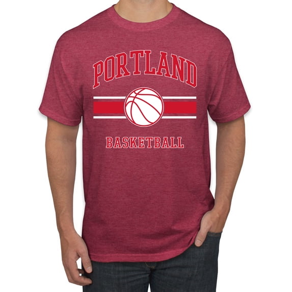 Wild Bobby City of Portland Basketball Fantasy Fan Sports Men's T-Shirt, Vintage Heather Red, X-Large