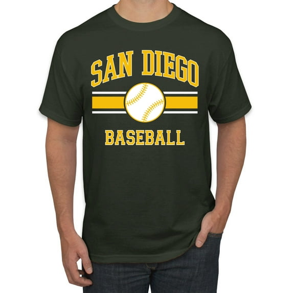 Wild Bobby City of San Diego Baseball Fantasy Fan Sports Men's T-Shirt, Forest Green, X-Large
