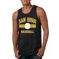 thumbnail image 1 of Wild Bobby City of San Diego Baseball Fantasy Fan Sports Men's Tank Top, Black, XX-Large, 1 of 6