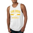 thumbnail image 1 of Wild Bobby City of San Diego Baseball Fantasy Fan Sports Men's Tank Top, White, X-Large, 1 of 6