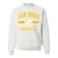 thumbnail image 1 of Wild Bobby City of San Diego Baseball Fantasy Fan Sports Unisex Crewneck Sweatshirt, White, Small, 1 of 6