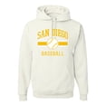 thumbnail image 1 of Wild Bobby City of San Diego Baseball Fantasy Fan Sports Unisex Hoodie Sweatshirt, White, Large, 1 of 6