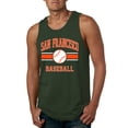 thumbnail image 1 of Wild Bobby City of San Francisco Baseball Fantasy Fan Sports Men's Tank Top, Forest Green, 3X-Large, 1 of 6