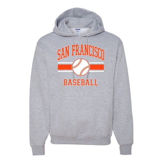 Wild Bobby City of San Francisco Baseball Fantasy Fan Sports Unisex Hoodie Sweatshirt, Heather Grey, XX-Large