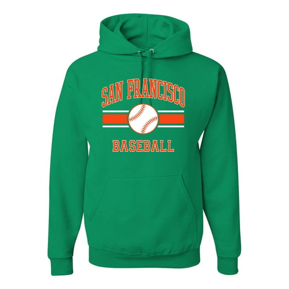 Wild Bobby City of San Francisco Baseball Fantasy Fan Sports Unisex Hoodie Sweatshirt, Kelly, XX-Large