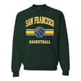 thumbnail image 1 of Wild Bobby City of San Francisco Basketball Fantasy Fan Sports Unisex Crewneck Sweatshirt, Forest Green, Medium, 1 of 5