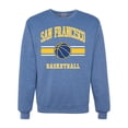 thumbnail image 1 of Wild Bobby City of San Francisco Basketball Fantasy Fan Sports Unisex Crewneck Sweatshirt, Vintage Heather Blue, Medium, 1 of 5