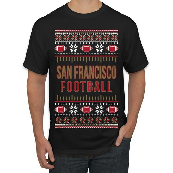 Wild Bobby City of San Francisco SF American Football Fantasy Fan Sports Men T-Shirt, Black, X-Large