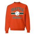 thumbnail image 1 of Wild Bobby City of Seattle Baseball Fantasy Fan Sports Unisex Crewneck Sweatshirt, Orange, Small, 1 of 6
