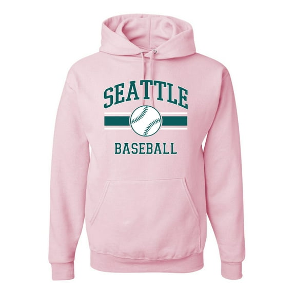 Wild Bobby City of Seattle Baseball Fantasy Fan Sports Unisex Hoodie Sweatshirt, Light Pink, Small
