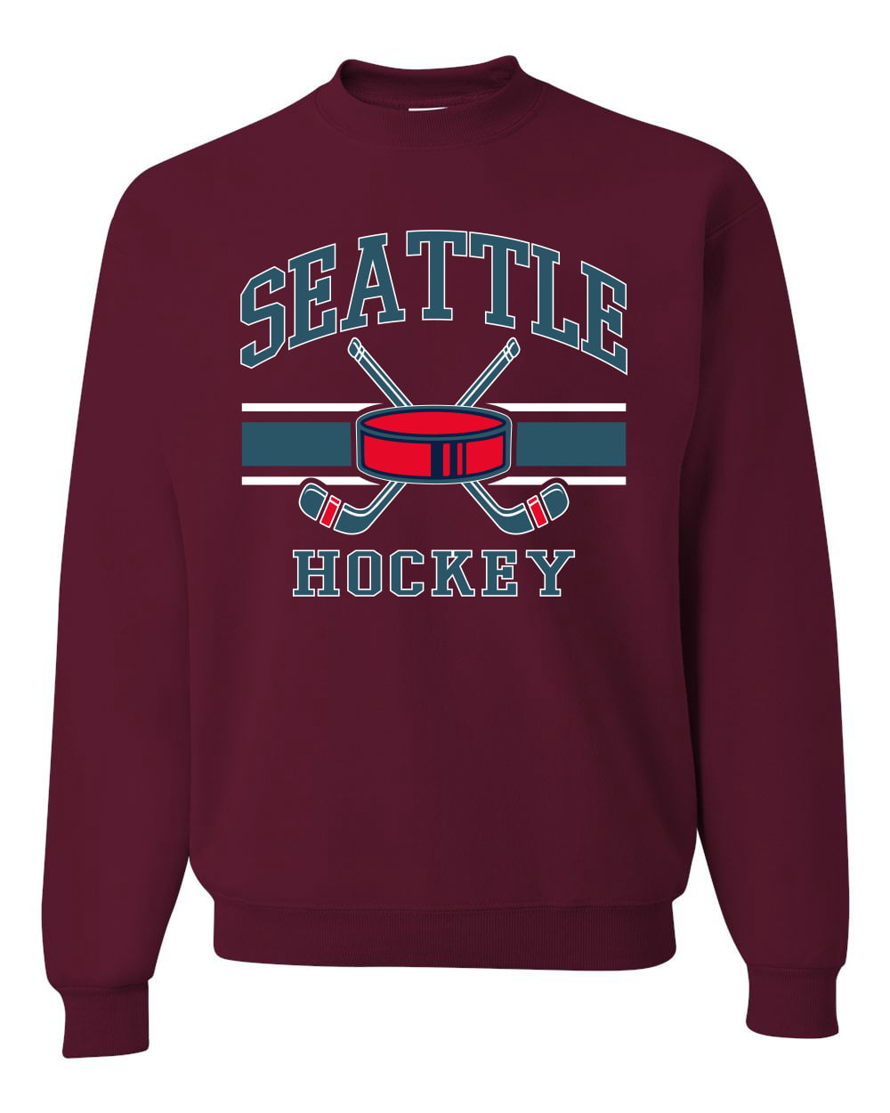 Wild Bobby City of Seattle Hockey Fantasy Fan Sports Unisex Crewneck ...