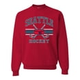 thumbnail image 1 of Wild Bobby City of Seattle Hockey Fantasy Fan Sports Unisex Crewneck Sweatshirt, Red, Large, 1 of 5