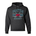 thumbnail image 1 of Wild Bobby City of Seattle Hockey Fantasy Fan Sports Unisex Hoodie Sweatshirt, Heather Black, 3X-Large, 1 of 5