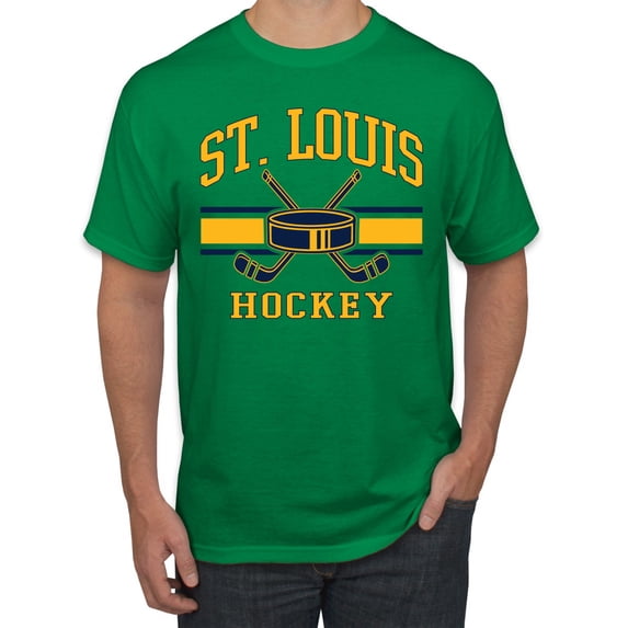 Wild Bobby City of St. Louis Hockey Fantasy Fan Sports Men's T-Shirt, Kelly, 5X-Large