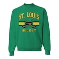 thumbnail image 1 of Wild Bobby City of St. Louis Hockey Fantasy Fan Sports Unisex Crewneck Sweatshirt, Kelly, 4X-Large, 1 of 5