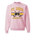 thumbnail image 1 of Wild Bobby City of St. Louis Hockey Fantasy Fan Sports Unisex Crewneck Sweatshirt, Light Pink, 3X-Large, 1 of 5