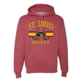 thumbnail image 1 of Wild Bobby City of St. Louis Hockey Fantasy Fan Sports Unisex Hoodie Sweatshirt, Vintage Heather Red, XX-Large, 1 of 5