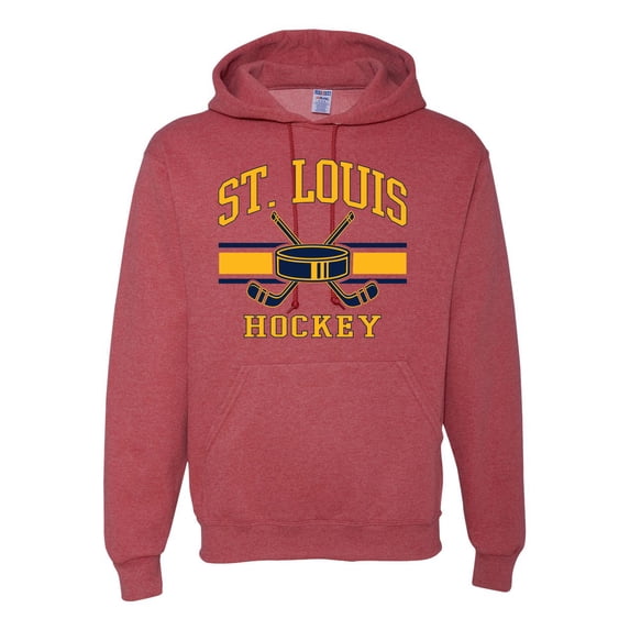 Wild Bobby City of St. Louis Hockey Fantasy Fan Sports Unisex Hoodie Sweatshirt, Vintage Heather Red, XX-Large